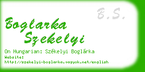 boglarka szekelyi business card