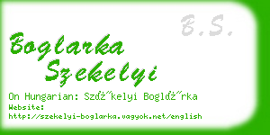 boglarka szekelyi business card